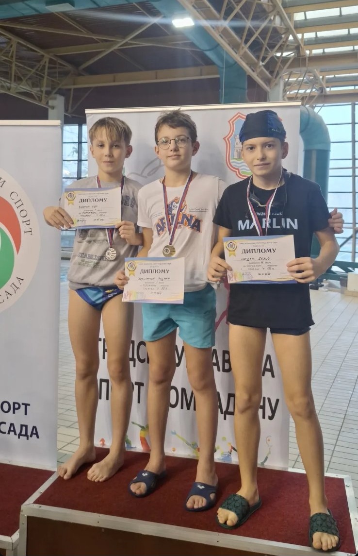 У Новом Саду се 27.11.2025. одржало школско такмичење у пливању